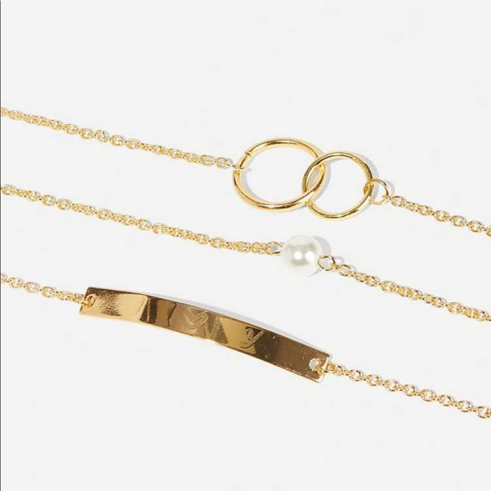 Triple Layer Gold Bracelet - Picture 2 of 3